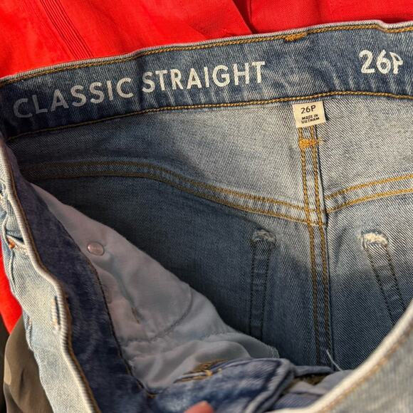 J. Crew '90s Classic Jeans Women’s Size 26 Petite 26P High Rise Straight Leg - Picture 7 of 11